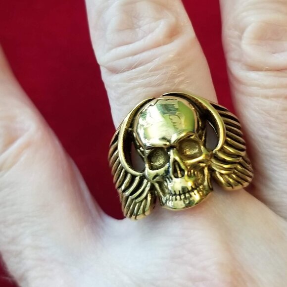 Angel skull ring, NWOT - Picture 10 of 11